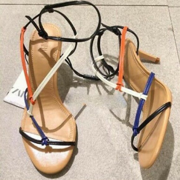 ZARA Strappy Heeled Sandals "AS SEEN ON Gal Gadot" - Picture 8 of 8